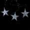 3ct. White LED Cascading Snowfall Star Christmas Lights